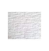 3D Kőhatású falburkolat, Szikla, Fehér, 16DB, 13 x 49 CM, 1 m2/cs