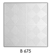 Mennyezeti burkolólap B 675, 50x50 CM