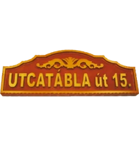 Utcatábla, fahatású - STRT15