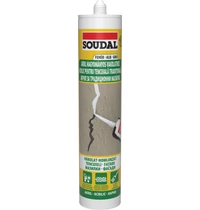 Soudal Akril Vakolatjavító Struktúrált, Festhető Tömítő Fehér 280 ML