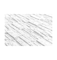 3D Kőhatású falburkolat, Stone, Fehér, 48,5x18 CM, 0,52 m2/cs