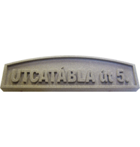 Utcatábla, kérgesített - STRT5