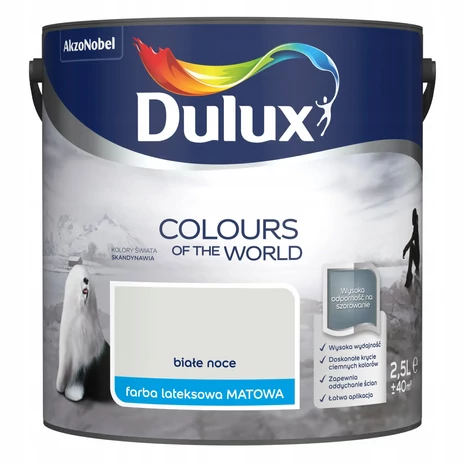 Dulux A Nagyvilág Színei Beltéri Falfesték 2,5 L Csillogó hómező