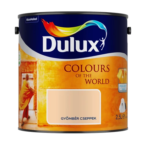 Dulux A Nagyvilág Színei Beltéri Falfesték 2,5 L Gyömbér cseppek