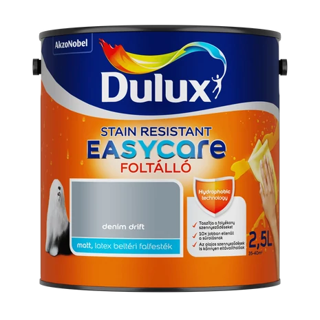Dulux EasyCare Víztaszító Beltéri Falfesték 2,5 L Denim drift