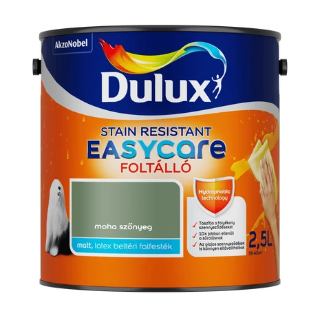 Dulux EasyCare Víztaszító Beltéri Falfesték 2,5 L Moha szőnyeg
