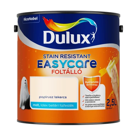 Dulux EasyCare Víztaszító Beltéri Falfesték 2,5 L Papirusz tekercs