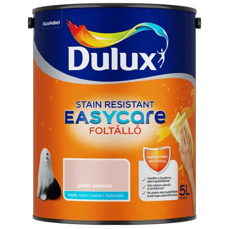 Dulux EasyCare Víztaszító Beltéri Falfesték 5 L Púder pamacs