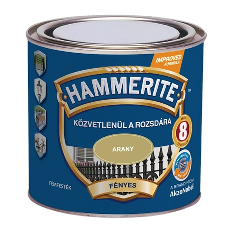 Hammerite Fényes 0,25 L Arany