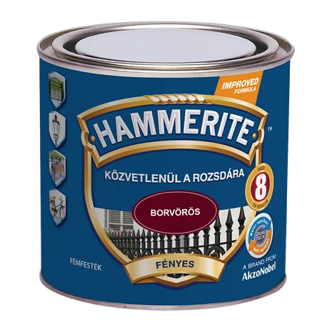 Hammerite Fényes 0,25 L Borvörös