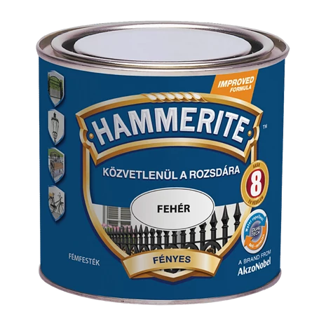 Hammerite Fényes 0,25 L Fehér