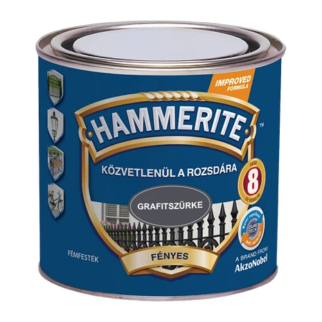 Hammerite Fényes 0,25 L Grafitszürke