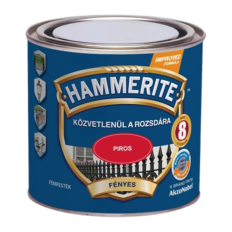 Hammerite Fényes 0,25 L Piros