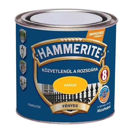 Hammerite Fényes 0,25 L Sárga