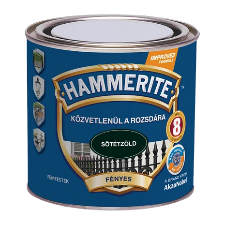 Hammerite Fényes 0,25 L Sötétzöld
