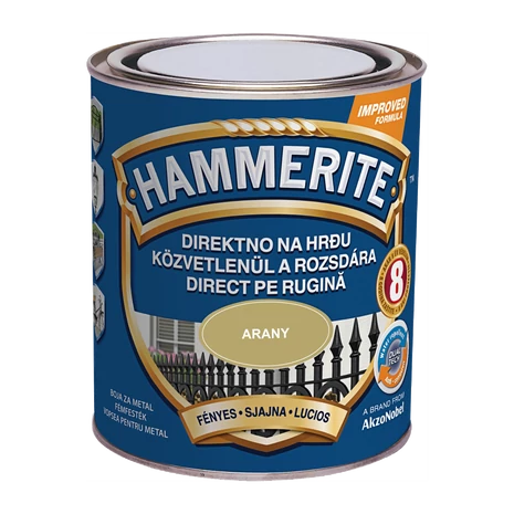 Hammerite Fényes 0,75 L Arany