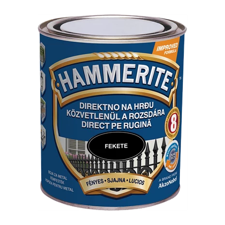 Hammerite Fényes 0,75 L Fekete