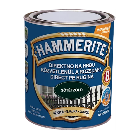 Hammerite Fényes 0,75 L Sötétzöld