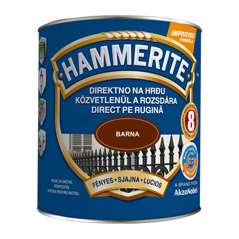 Hammerite Fényes 2,5 L Barna