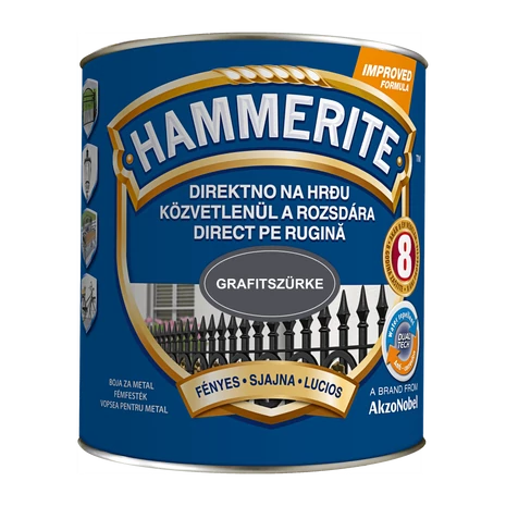 Hammerite Fényes 2,5 L Grafitszürke