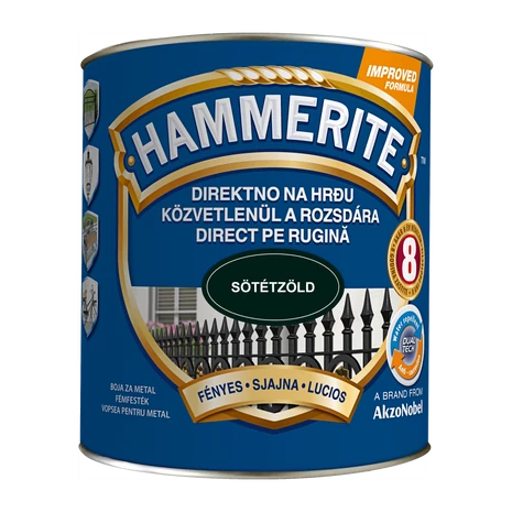 Hammerite Fényes 2,5 L Sötétzöld