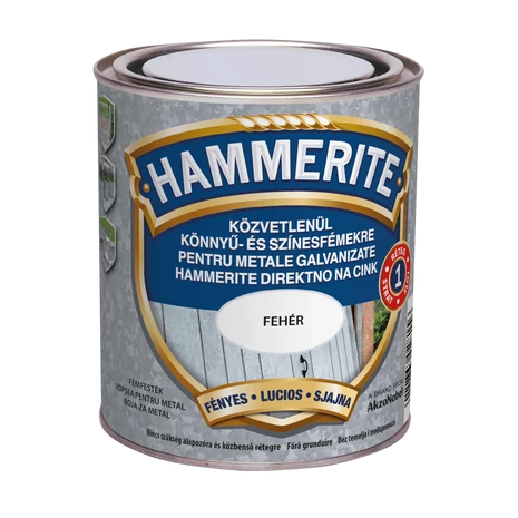 Hammerite Közvetlenül könnyű- és színesfémre 0,75 L Fehér