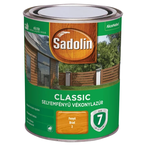 Sadolin Classic Vékonylazúr 0,75 L Fenyő