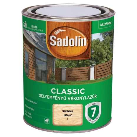 Sadolin Classic Vékonylazúr 0,75 L Színtelen