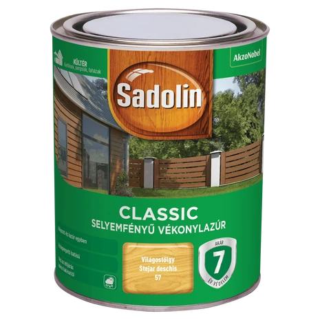 Sadolin Classic Vékonylazúr 0,75 L Világostölgy