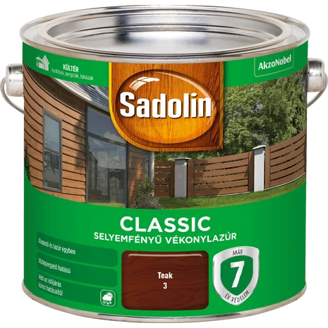 Sadolin Classic Vékonylazúr 2,5 L Teak