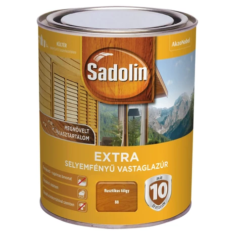 Sadolin Extra Vastaglazúr 0,75 L Rusztikus tölgy