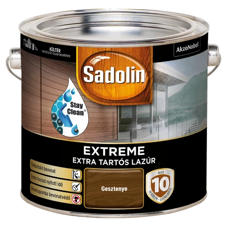 Sadolin Extreme Vastaglazúr 2,5 L Gesztenye