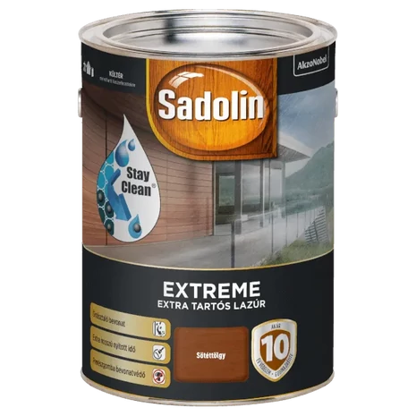 Sadolin Extreme Vastaglazúr 4,5 L Sötéttölgy