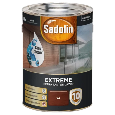 Sadolin Extreme Vastaglazúr 4,5 L Teak