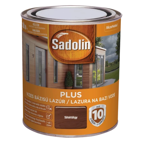 Sadolin Plus Vastaglazúr 0,75 L Sötéttölgy
