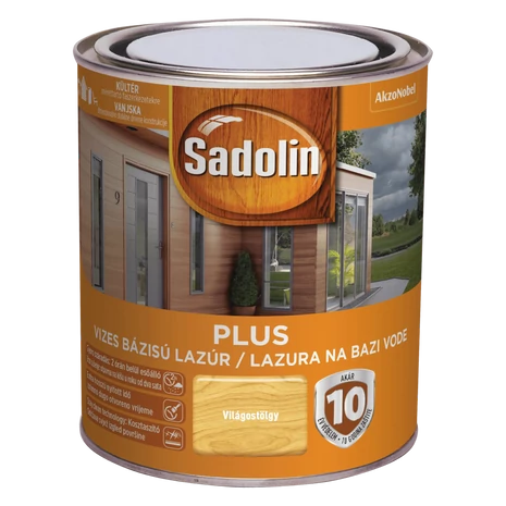 Sadolin Plus Vastaglazúr 0,75 L Világostölgy