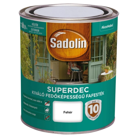 Sadolin Superdec Fafesték 0,75 L Fehér