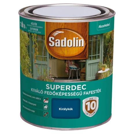 Sadolin Superdec Fafesték 0,75 L Királykék
