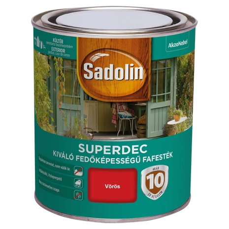 Sadolin Superdec Fafesték 0,75 L Vörös