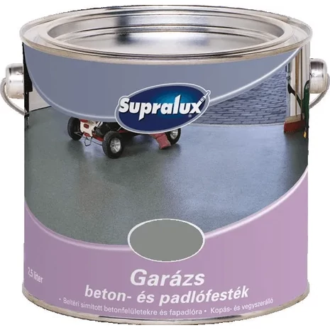 Supralux Garázs Beton és Padlófesték 2,5 L Szürke