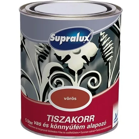 Supralux Tiszakorr Vas és Könnyűfém Alapozó 5 L Vörös