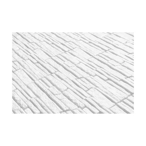 3D kőhatású falburkolat, Rock, Fehér, 48,5x18 CM, 0,52 m2/cs