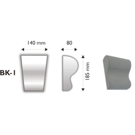 Ékkő Bevágható BK-1