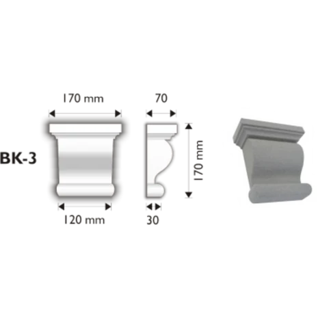 Ékkő Bevágható BK-3