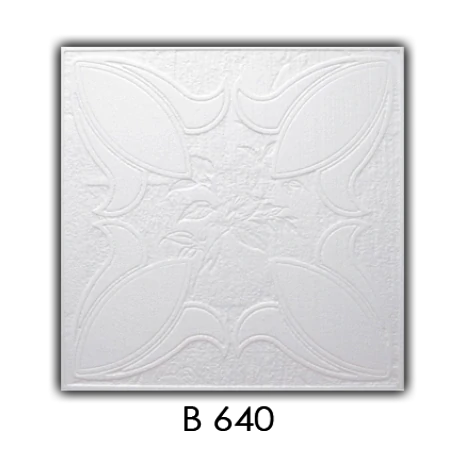 Mennyezeti burkolólap B 640, 50x50 CM
