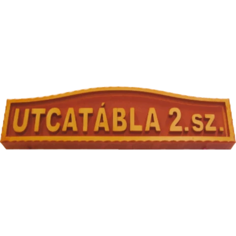 Utcatábla, Kérgesítettített - STRT2