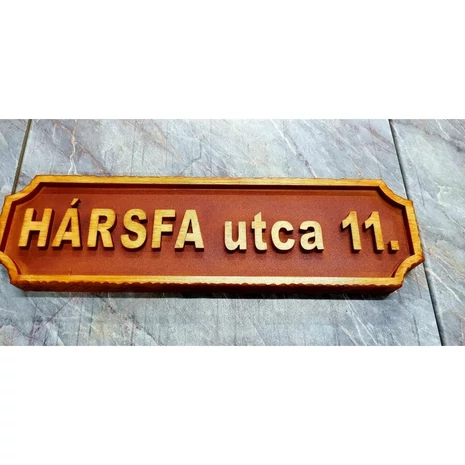 Utcatábla, fahatású - STRT4