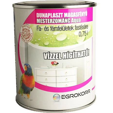 Dunaplaszt magasfényű mesterzománc AQUA, vizes bázisú
