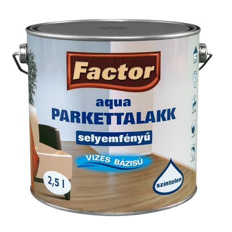 Parkettalakk selyemfényű 0,25 l FACTOR Aqua