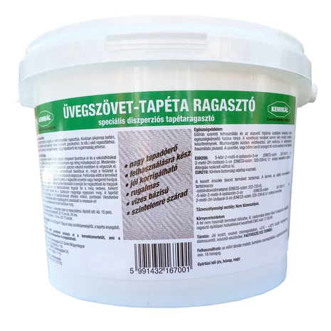 Üvegszövet tapéta ragasztó 10 KG-Kemikál